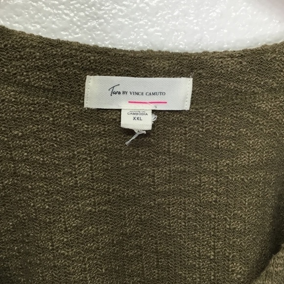 PLUS Two By Vince Camuto Green Sweater Cardigan - Picture 3 of 7